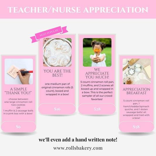 Nurse/Teacher Appreciation Gift Packages